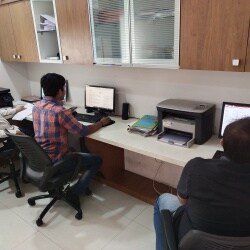 engineer designing valve cad